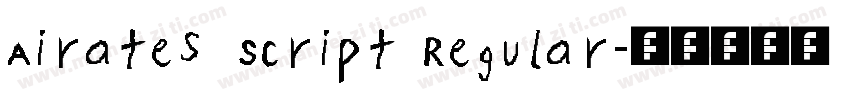 Airates Script Regular字体转换
